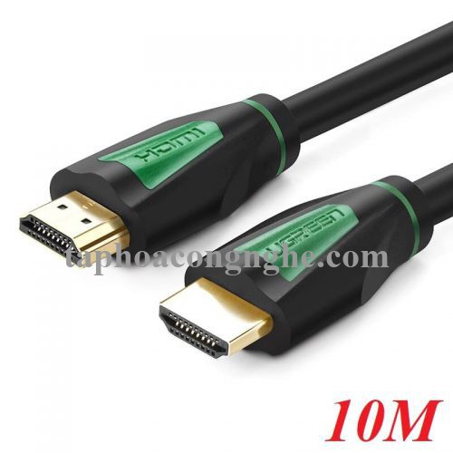 Ugreen 30195 10M màu Đen Cáp tín hiệu HDMI chuẩn 1.4 hỗ trợ phân giải 4K * 2K HD116 30030195